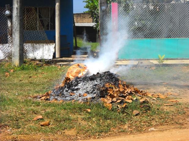 Evitar quema de basura